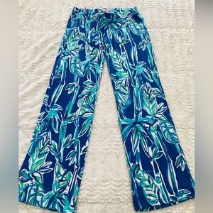 Lilly Pulitzer Georgia May Palazo Pants in “Blush Crush Bamboo”